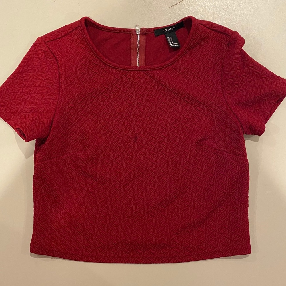 Forever 21 Red Crop Top